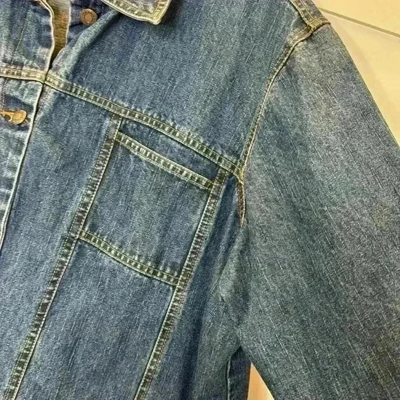 Havana Jacks cafe Dark Blue Jean Jacket Sz: 2X - Picture 8 of 13